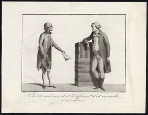 Antique Master Print-FAILED SHARES-SPECULATION-INVESTOR-Rentier-ca. 1798 - Picture 1 of 1