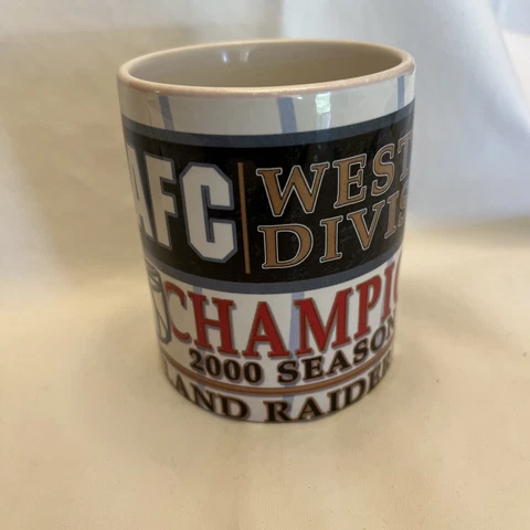 Oakland Raider's AFC Western Division Champions 2000 Season Mug Cover