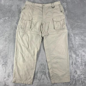 Columbia PFG Convertible Pants Mens XL Beige Cargo Outdoor Performance Fishing - Picture 1 of 16