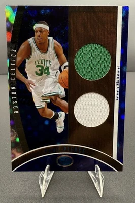 2006-07 Bowman Elevation Executive Level Dual Relics Blue /79 Paul Pierce HOF - Image 1 of 3