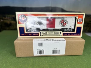 VERY RARE 1 0F ONLY 300 LIONEL 2201240 O LCCA 2022 CORVETTE MUSEUM BOXCAR MIB - Picture 1 of 23