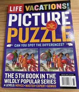 LIFE Picture Puzzle Book #5 Vacations Spot the Difference Game 2008 4 Levels - Bild 1 von 4