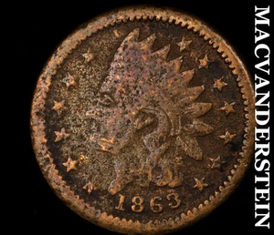 Bürgerkrieg Medaille: 1863 Armee & Marine - selten ohne Reserve #D4635 - Bild 1 von 2