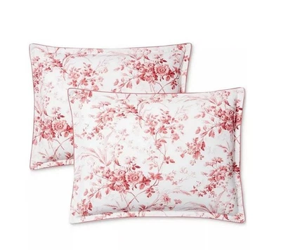 Ralph Lauren Annie KING Pillowshams Red - Image 1 of 4
