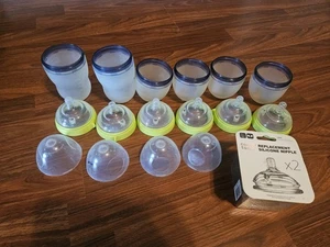 Comotomo Bottle Green Set Bundle Lot Large 8 Oz And Small 5oz - Picture 1 of 2