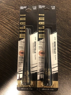 2X Milani Liquid Matte Eyeliner 0.085oz - 110 Black - Image 1 of 2