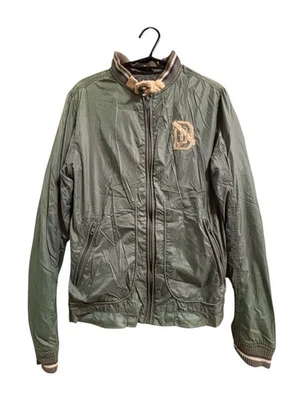 Diesel Nylon Jacket Men's S Green Khaki Used Small Tear and Stain - Image 1 of 4