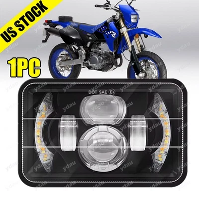 Faro LED cuadrado de 4x6" haz alto/bajo con DRL para Suzuki DRZ400SM DRZ400S DRZ400E Foto 1 de 4