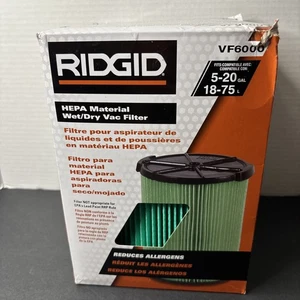 HEPA Cartridge Filter 5-Layer Pleated Paper for RIDGID VF6000 Wet&Dry Shop Vac - Picture 1 of 7