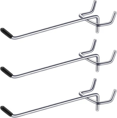 6 Inch 20 Pack Pegboard Hooks Sturdy Shelving Fit 1Mm/0.04Inch Thick Peg Board f - Image 1 of 4