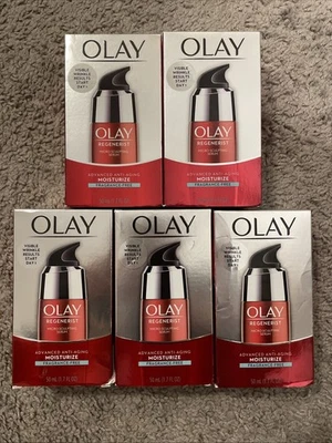 LOTE 5 Sueros Micro Esculpidores Olay Regenerist Antienvejecimiento Avanzados 1.7oz Cada uno Foto 1 de 3