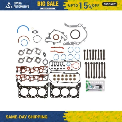 Full Gasket Set Head Bolts Fit 05-08 Ford Freestar F150 Mercury Monterey 3.9 4.2 - Image 1 of 4