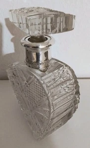 Likörkaraffe, Kristall, Sterlingsilber-Einlage, punziert 1930er Jahre. - Bild 1 von 17