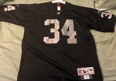 Camiseta deportiva auténtica XL con licencia oficial Throwback Bo Jackson Raiders Foto 1 de 3
