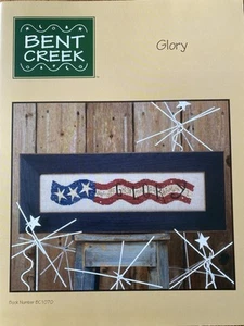 Bent Creek GLORY Counted Cross Stitch Pattern American Flag USA Patriotic 4th  - Picture 1 of 2