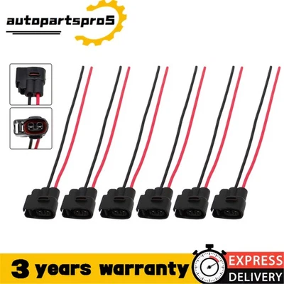 For Kia Toyota Ignition Coil Connector Plug Harness Pigtail Wire Pack of 6 Pcs - Imagem 1 de 4