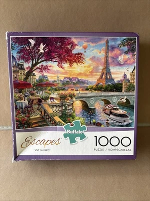 Rompecabezas Buffalo "Escapes Vive La Paris" 1000 piezas 26,75" x 19,75" SELLADO Foto 1 de 4