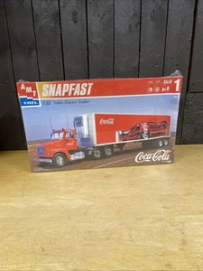 AMT Ertl Snapfast 1/32 Coca-Cola Volvo Tractor Trailer Semi Truck #27041 NIB - Picture 1 of 8