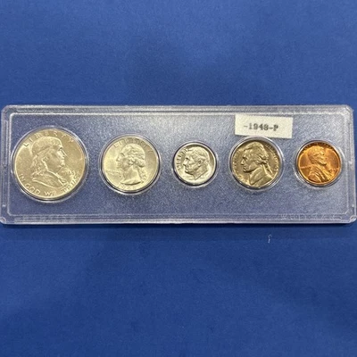 1948-P Affordable U.S. 90% Silver Mint Set Nice High Quality Coins A+++ - Image 1 of 4