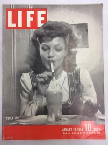 Life Magazine January 18, 1943 Cover Girl WWII PreownedBookCom - Imagen 1 de 12