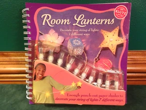 NEW KLUTZ ROOM LANTERNS PAPER CRAFT KIT, STRING OF 10 LIGHTS, 7 DIFF.  PUNCHOUTS - Imagen 1 de 11