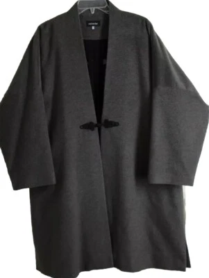 AMAZING! New Eskandar 1 38"L GREEN OLIVE 100% Cashmere Fleece Coat Jacket - Image 1 of 4