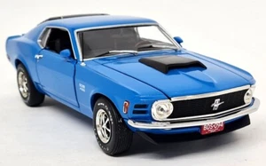 1st Gear 1/25 - Ford Mustang Boss 429 1970 Blue Diecast Scale Model Car - Picture 1 of 11