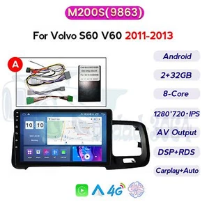 Car Stereo with Backup Camera Touch Screen Bluetooth Compatible with VOLVO S60 - Imagen 1 de 9