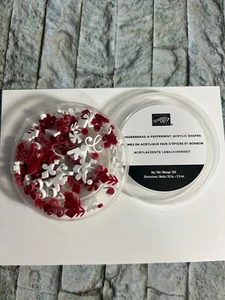 NEW Stampin’ Up! GINGERBREAD & PEPPERMINT Acrylic Embellishments - Picture 1 of 2