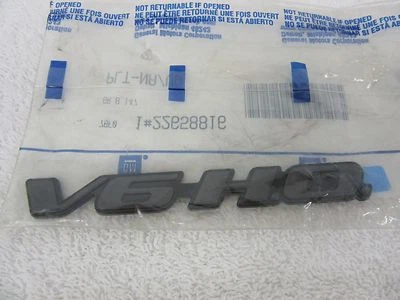NOS 1999 Pontiac Grand Am "V6-H.O." Front Fender Emblem Nameplate GM 22658816 - Image 1 of 3
