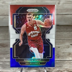 2021-22 Prizm Nikola Jokic Red White Blue Prizm #32 Nuggets - Picture 1 of 2