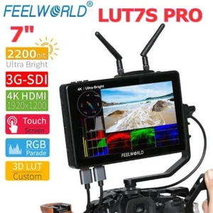 FEELWORLD LUT7S Pro 7 Inch 2200nit Field Monitor 4K HDMI 3D LUT HDR Touch Screen - Picture 1 of 5