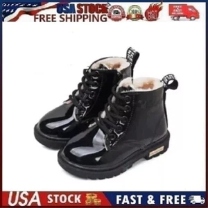 NWT Ovekos Girls Brown Color Combat Boots Size 12 Toddler (EU 30) - Picture 1 of 8