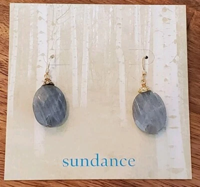 NWT Sundance Catalog Gray Labradorite Earrings - Image 1 of 4