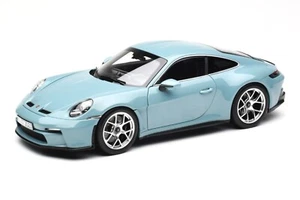 1:18 NOREV 2023 PORSCHE 911 992 S/T Meissen Blue opening doors & hood 187470 - Picture 1 of 8