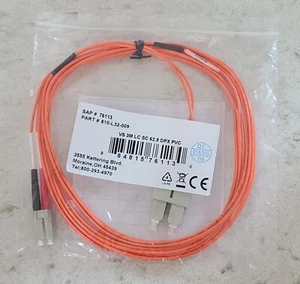 Câble patch fibre Quiktron 810-L32-009 VS 3M LC vers SC 62,5 DPX PVC - Photo 1/4