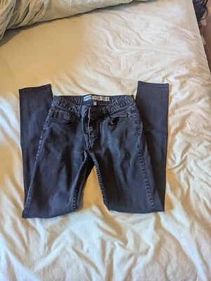 Vaqueros negros para mujer Charlotte Russe ajustados negros cinco bolsillos denim talla 6L Foto 1 de 3