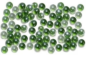 Lot de 75 Billes Verre Ø 1.5 cm Loupes Transparentes Vertes - Foto 1 di 1
