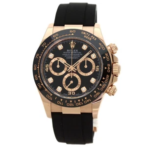 ROLEX Cosmograph Daytona 8P Diamond Watches K18 Pink Gold/Rubber mens - Picture 1 of 24