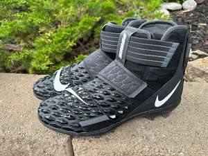 Nike Force Savage Elite 2 Mens Size 10.5 Football Cleats Triple Black AH3999-001 - Picture 1 of 8