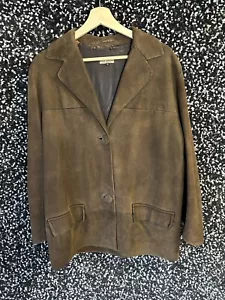 Vintage 50s 60s Adastra Leather Suede Jacket Pilot Hippie Rock Moto Made England - Picture 1 of 5