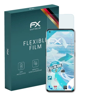 atFoliX 3x Screen Protector for OnePlus 10 Pro Protective Film clear&flexible - Image 1 of 4