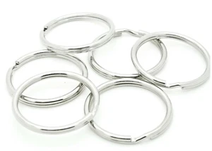 Wholesale 50–1000 Key Rings 32mm 1-1/4" Split Ring Silver Metal Keychain - Picture 1 of 6