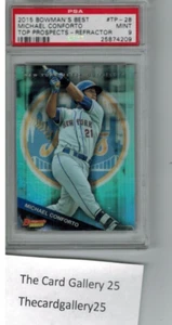 2015 Bowman's Best Top Prospects Michael Conforto #TP-28 Mets REFRACTOR PSA 9 MT - Picture 1 of 2