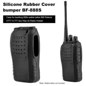 Silicone Radio Case Holster for Baofeng BF-888s BF-777s BF-666s C1 Walkie Talkie - Picture 1 of 11