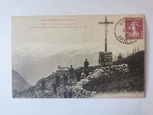 CPA 09 GESTIES - Croix et Chapelle St-Nicolas et Montagne - Imagen 1 de 2