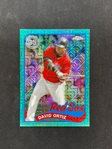 2024 Topps Chrome Silver Pack David Ortiz Aqua Refractor /199 #2T89C-84 Red Sox - Picture 1 of 2