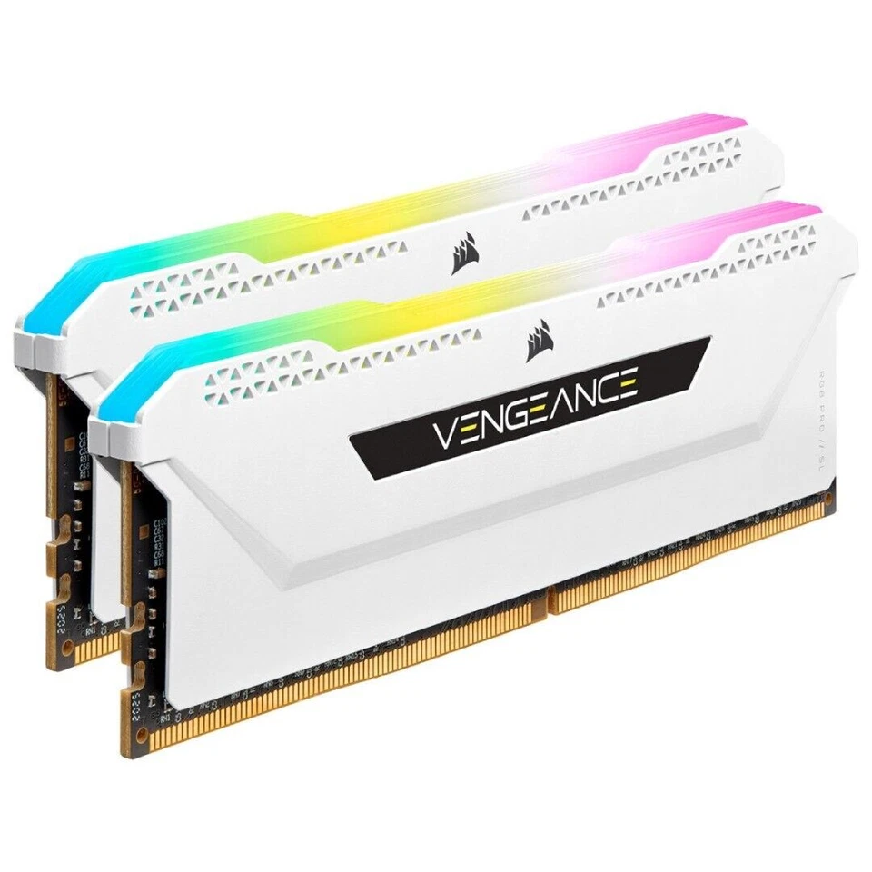 Corsair Vengeance RGB Pro SL 32GB PC4-28800 DDR4-3600 Memory - CMH32GX4M2D3600C18W