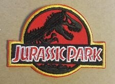 Jurassic Park Rot Logo Aufnäher 10.2cm Breit