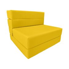 Folding Foam Mattresses, Portable Chair Bed Lounger, 6 x 32 x 80, Yellow